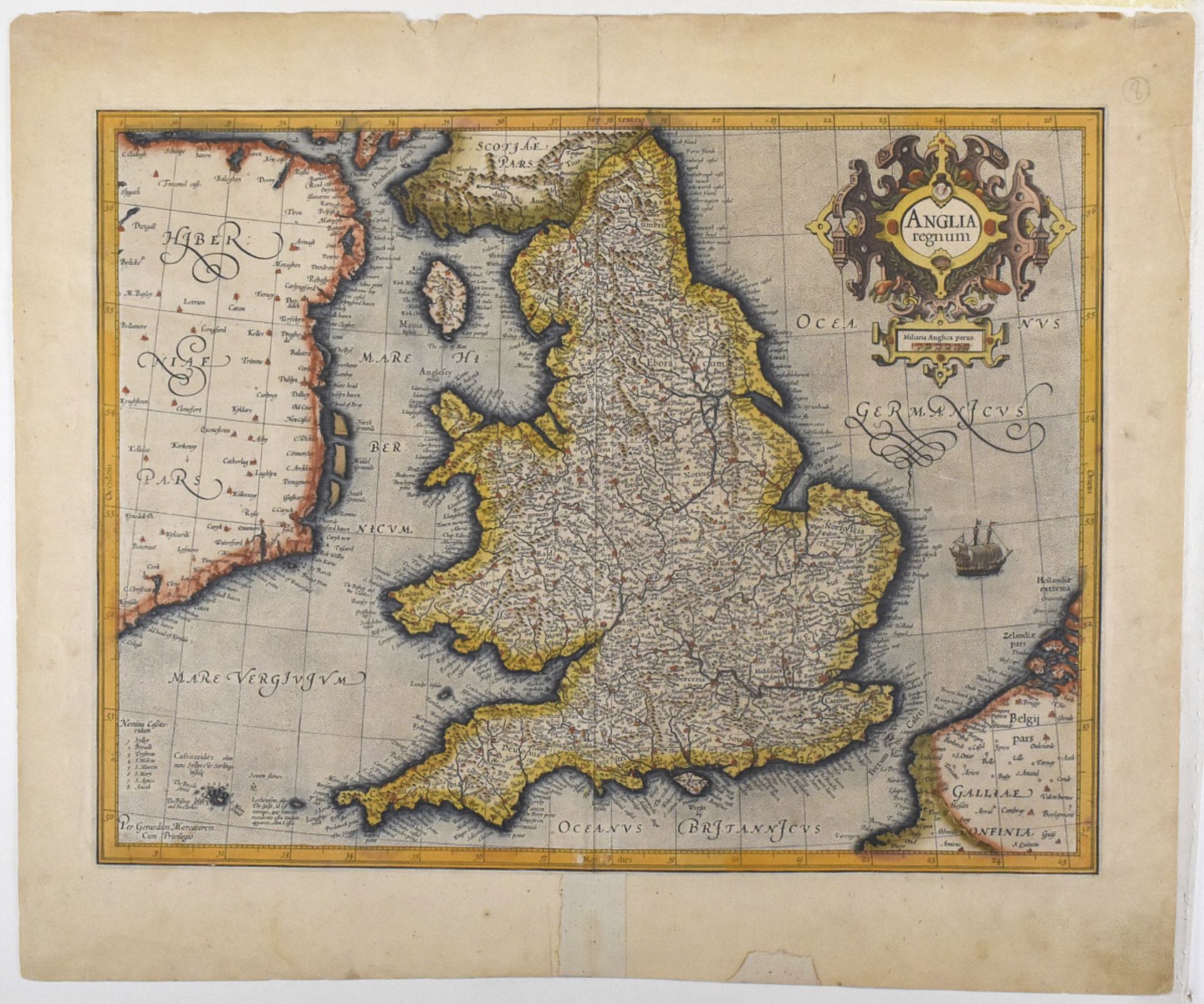 Lot of Maps of London and Other Cities in Great Britain w/ Mercator Anglia Regnum - Bild 8 aus 9