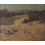 Edwin Minot Dawes Desert Landscape Oil on Canvas