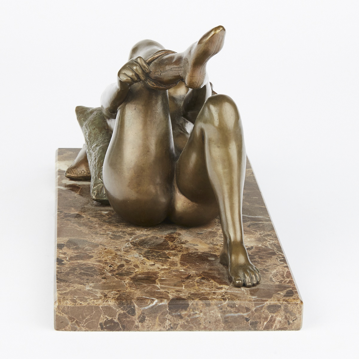 Louis Chalon "Recumbent Female Nude" Bronze Sculpture - Image 2 of 5