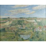 Ernest Ponthier Chamaillard "The Cliffs at Glomark" Oil on Canvas