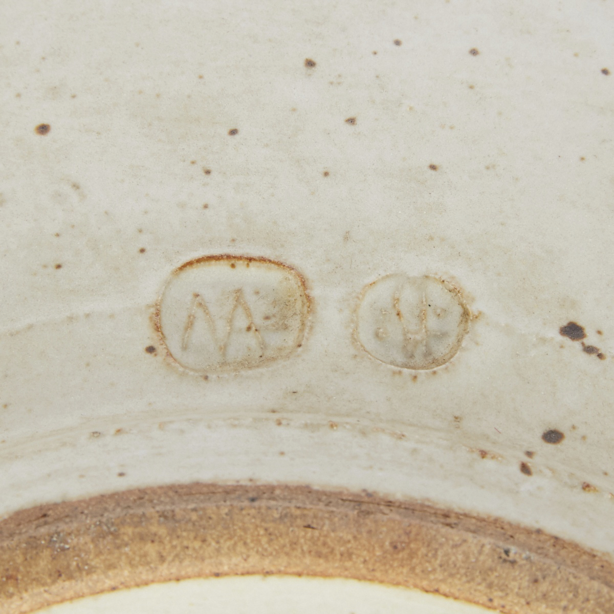 Warren MacKenzie Studio Pottery Platter Marked - Image 7 of 8