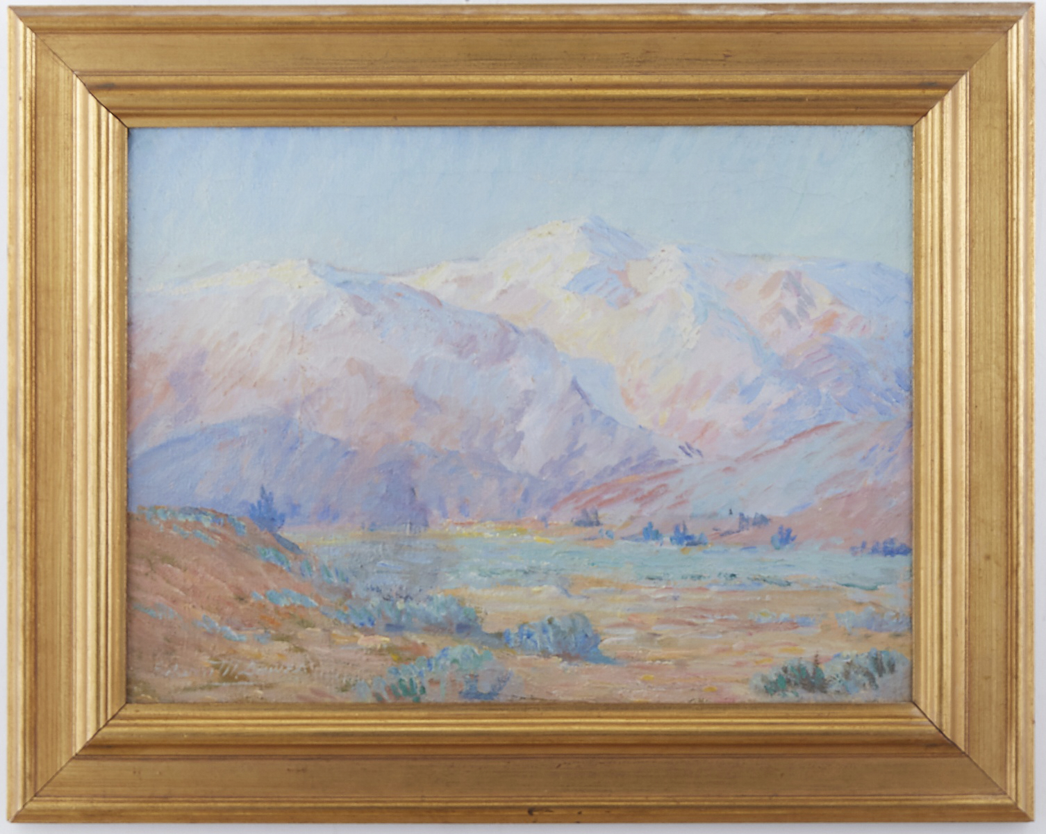 Edwin Minot Dawes Mountain Landscape Oil on Board - Image 2 of 4