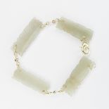 Bracelet w/ Chinese Jade Carvings