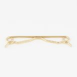 14K Gold Collar Bar