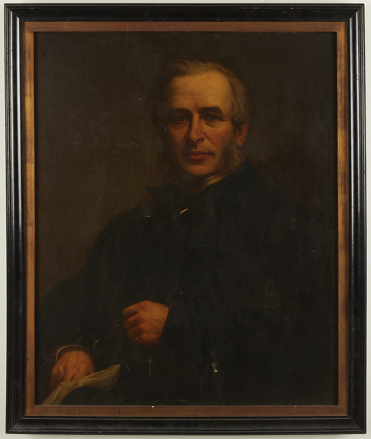 19th c. Portrait of a Gentleman Painting on Canvas - Image 2 of 4