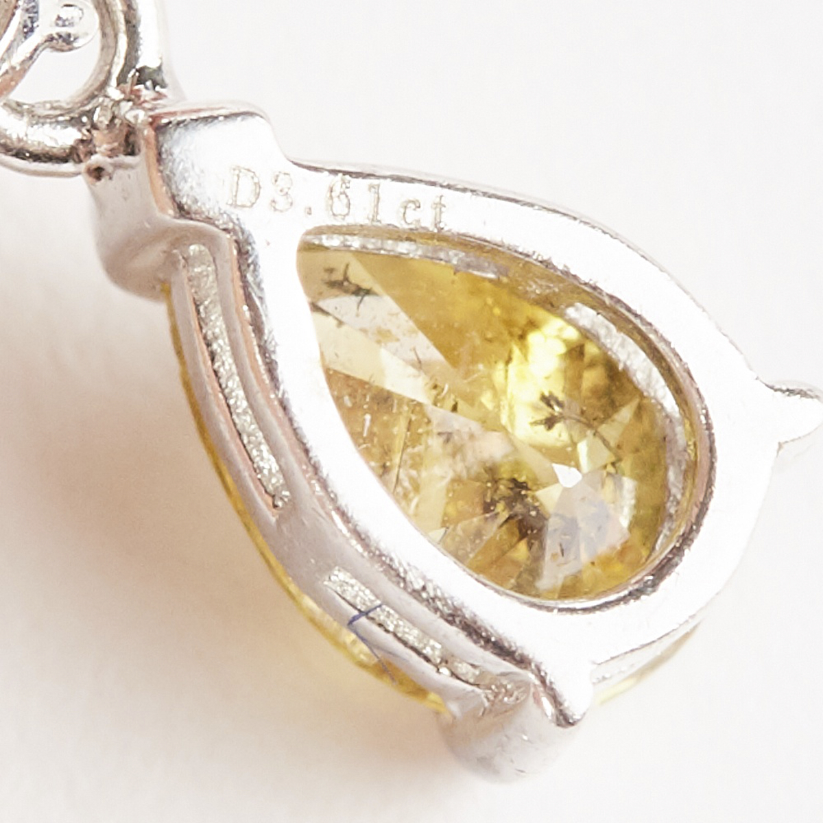Yellow and White Diamond Earrings - Image 8 of 9