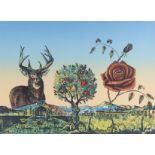 Eddie Dominguez "Call of the Wild" Color Lithograph