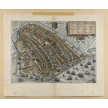 Lodovico Guicciardini Map of Amsterdam ca. 1588