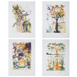 Grp: 4 Salvador Dali "Alice in Wonderland" Lithographs