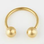 Tiffany 14K Gold Key Ring
