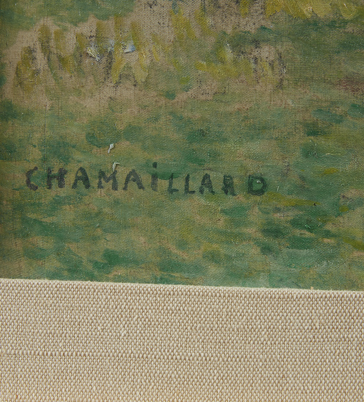 Ernest Ponthier Chamaillard "The Cliffs at Glomark" Oil on Canvas - Image 3 of 3