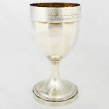 1818 George III Sterling Presentation Cup for Plumbago