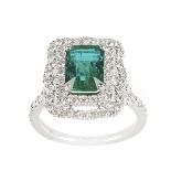 Emerald and Diamond Ring