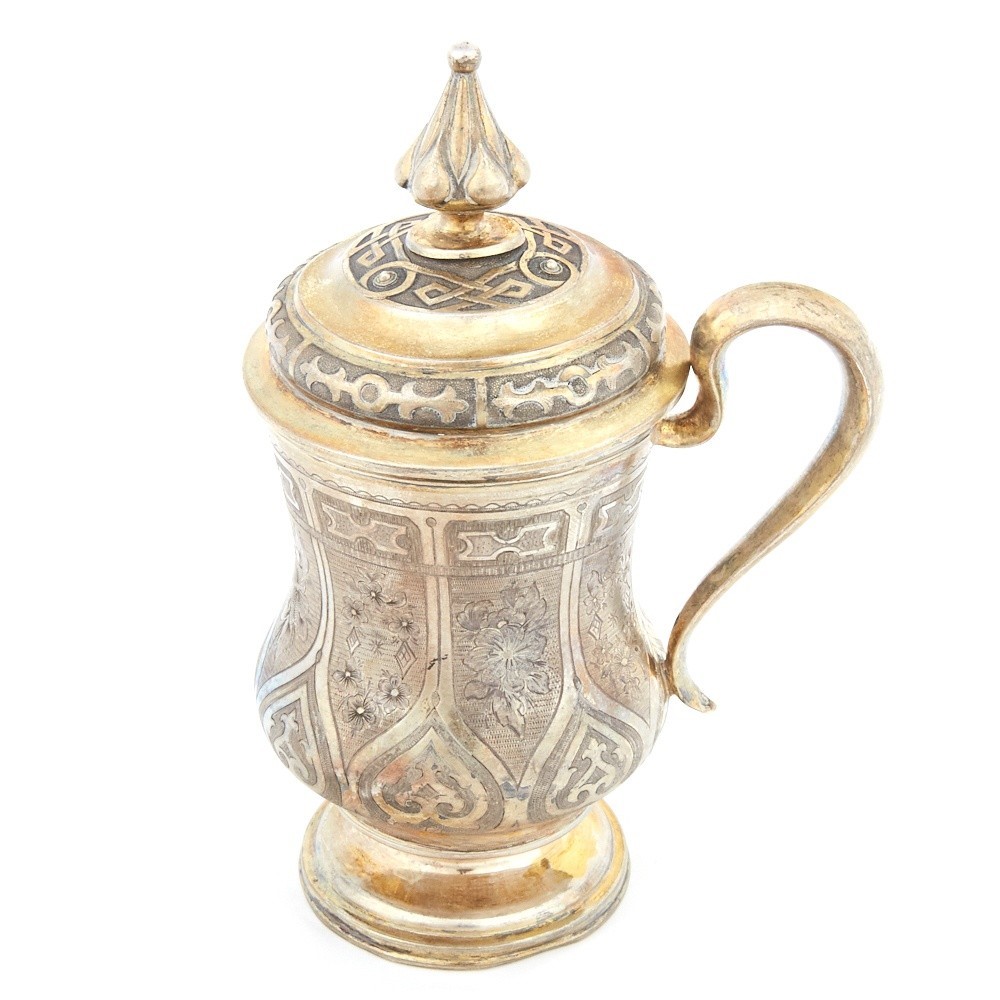 Russian Silver Tankard Moscow 1865 - Image 3 of 9