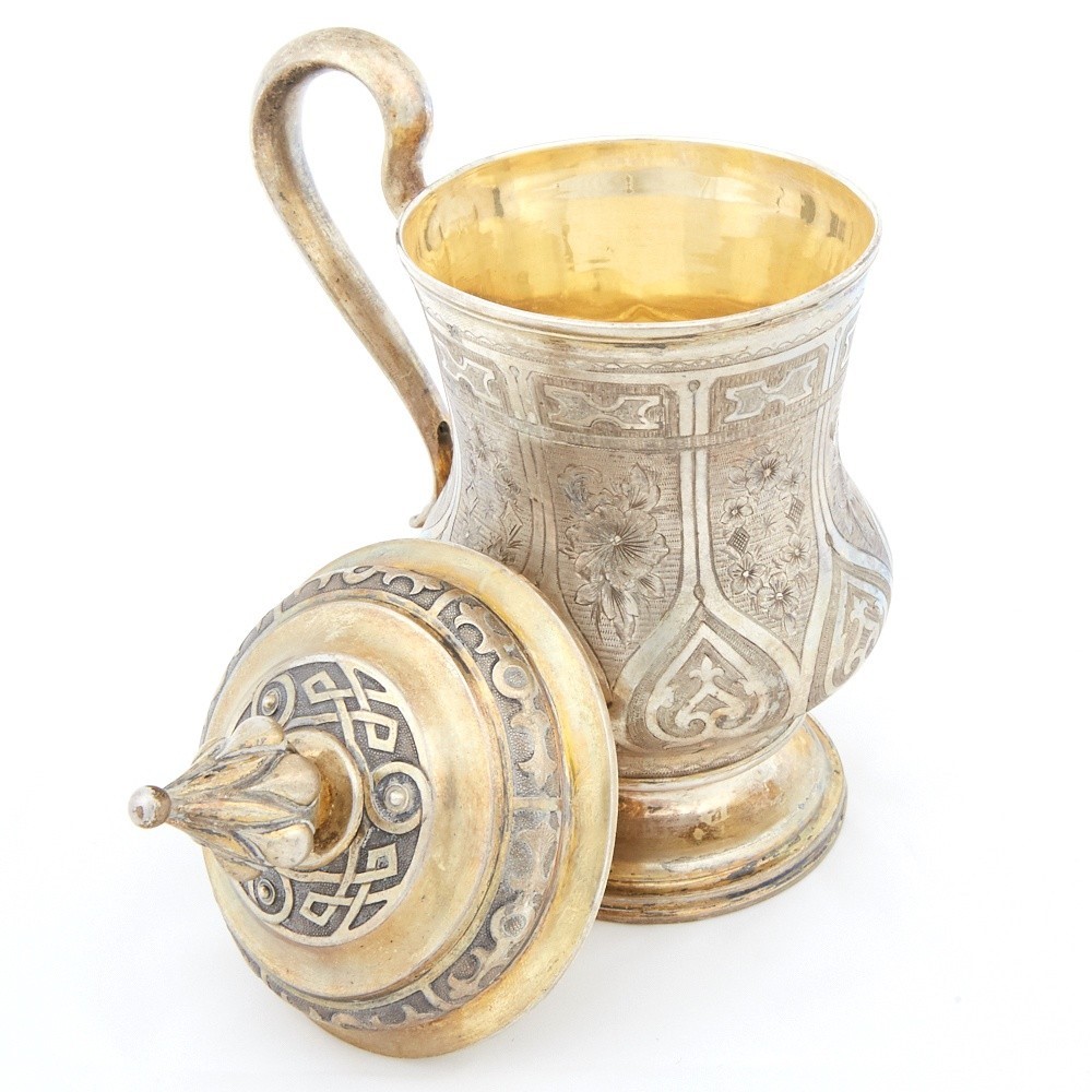 Russian Silver Tankard Moscow 1865 - Image 6 of 9