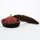 Chinese Manchu Fur Hat Qing Dynasty