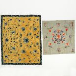 Grp: 2 Early 20th c. Chinese Silk Embroideries