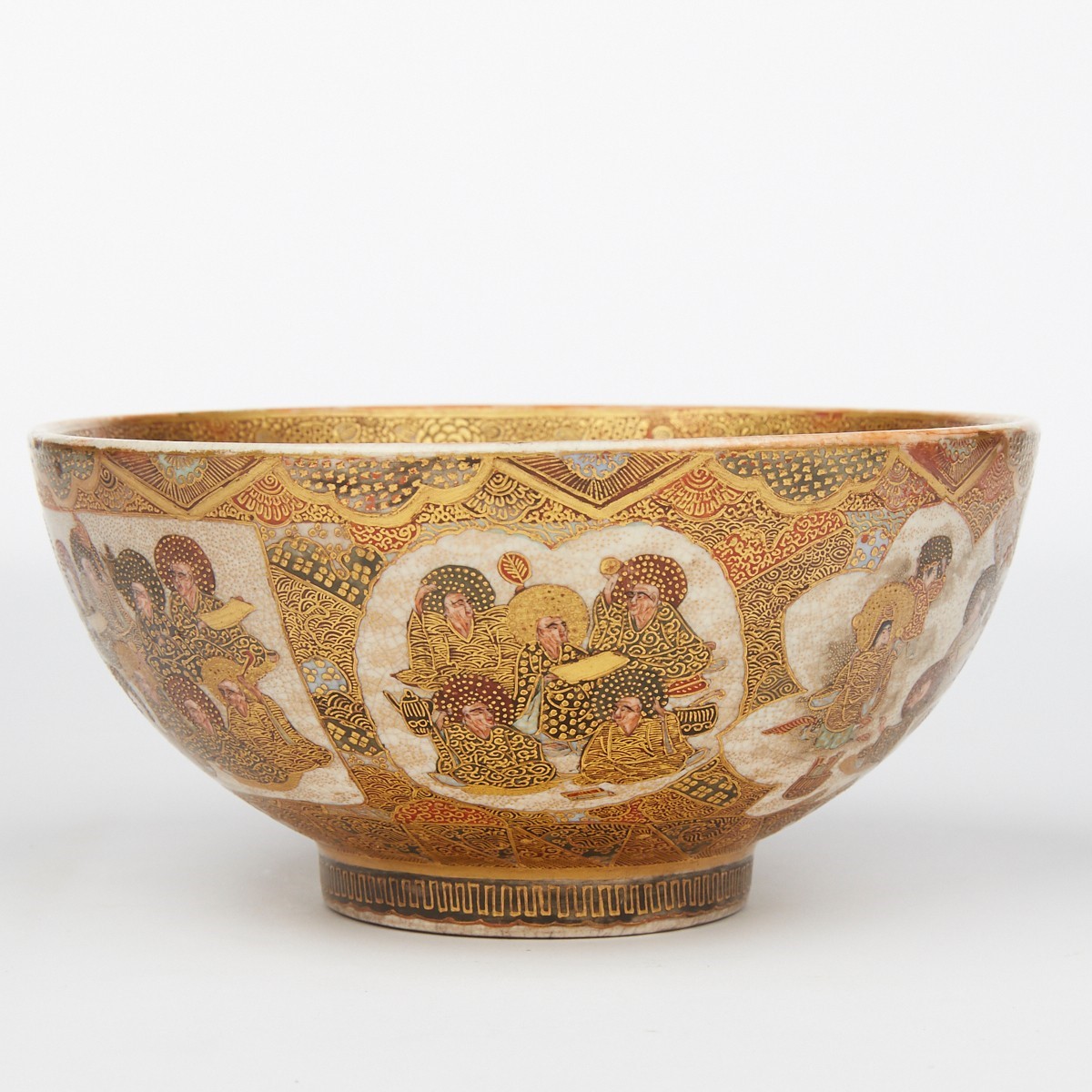 Japanese Meiji Gyokoshu Satsuma Bowl - Stunning - Image 4 of 10