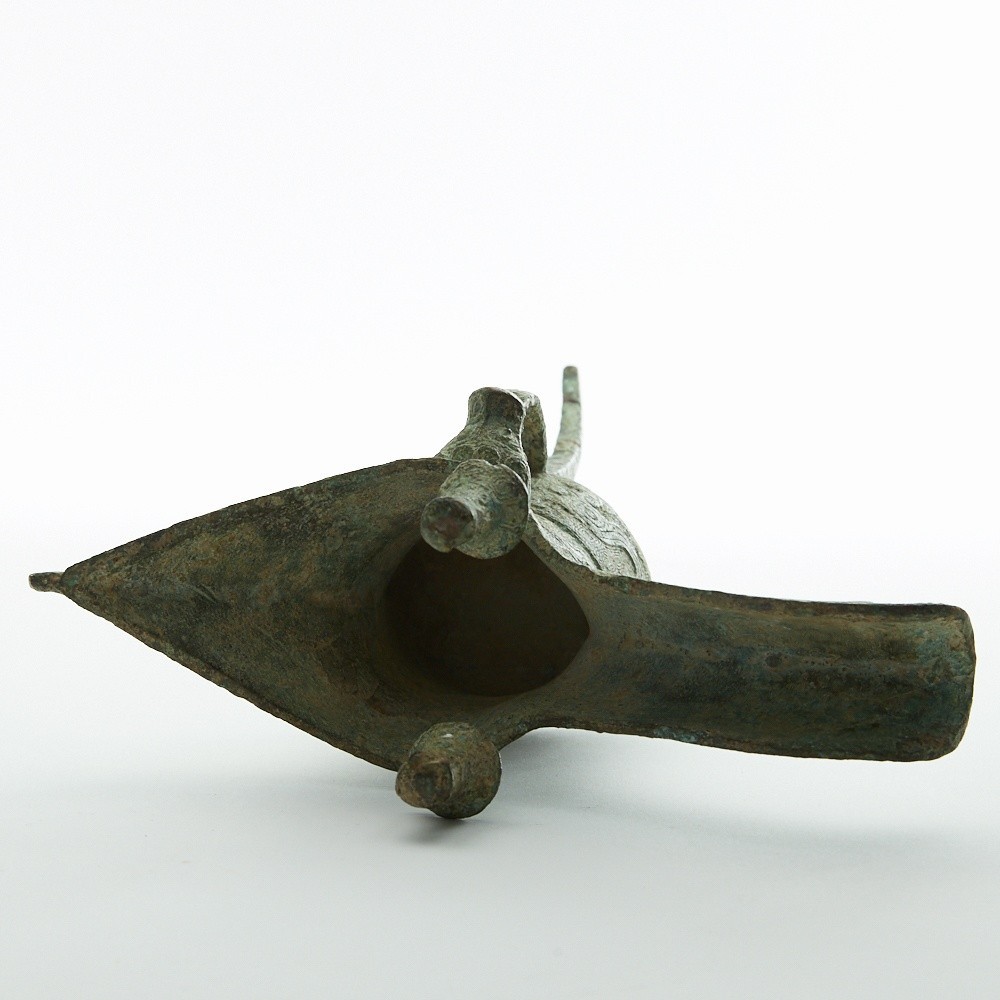 Chinese Archaic Bronze Tripod Jue Vessel - Image 5 of 7