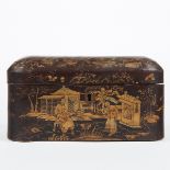 19th c. Chinese Export Lacquered Box