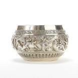 Burmese Silver Alms Bowl