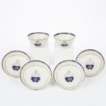 Set: Chinese Export Porcelain Tea Bowls + Saucers
