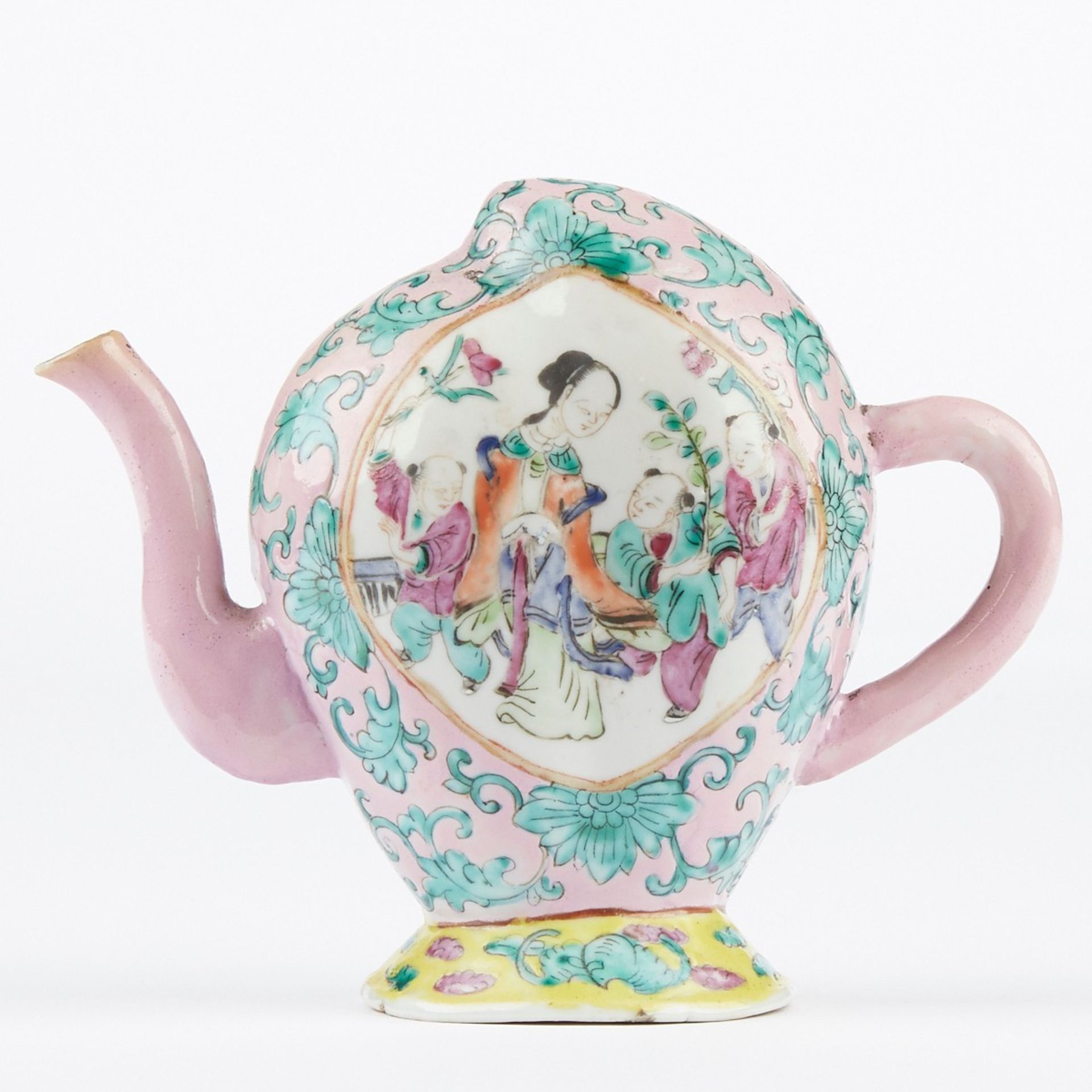19th c. Chinese Export Porcelain Cadogan Teapot - Trick - Bild 4 aus 6