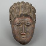 Baule Mblo African Portrait Mask Cote d'Ivoire