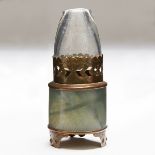 Chinese Serpentine or Jade Oil Lamp Made from Archers Ring