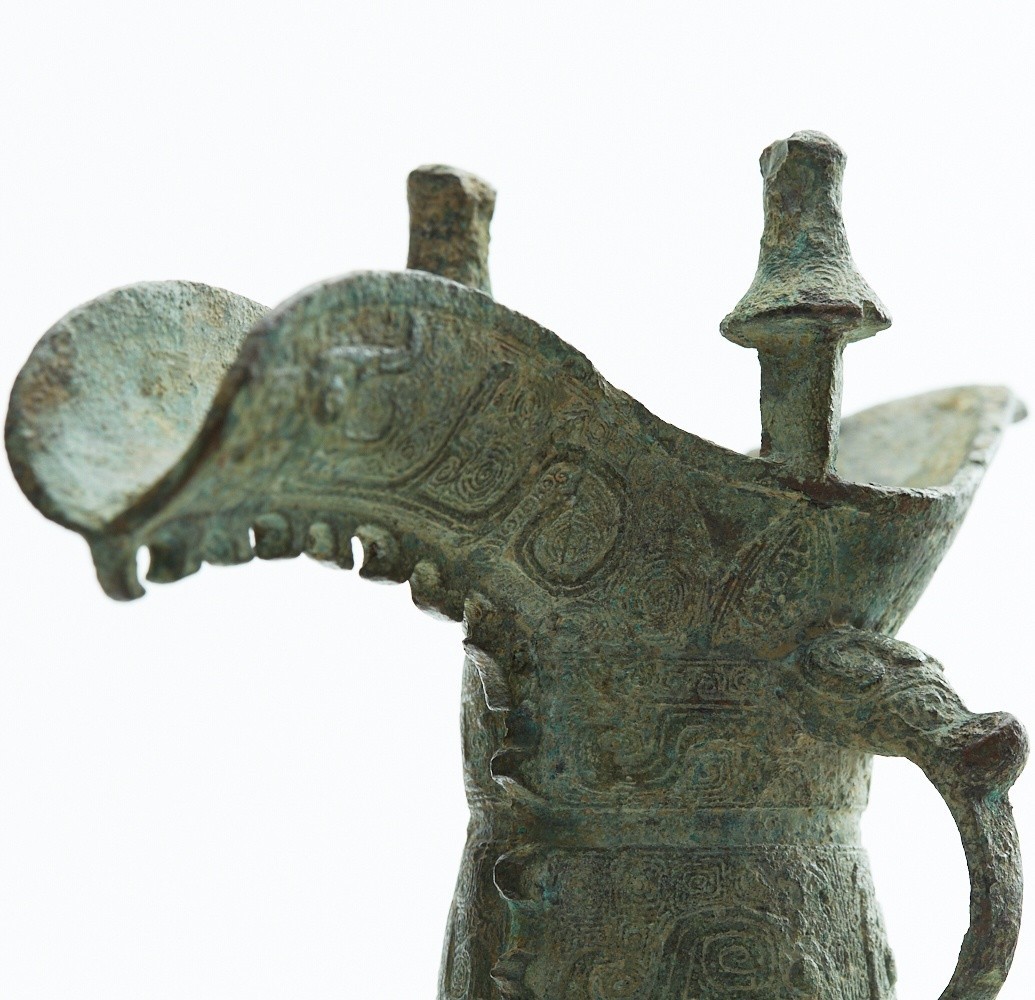 Chinese Archaic Bronze Tripod Jue Vessel - Image 7 of 7