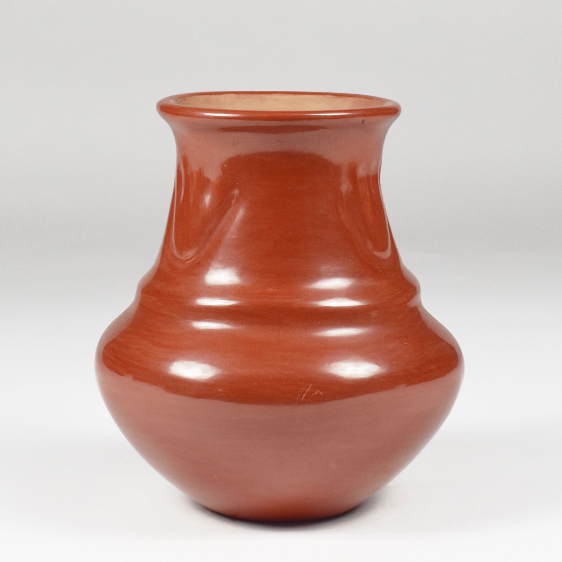 Margaret Tafoya Pueblo Redware Pottery Jar - Image 2 of 6