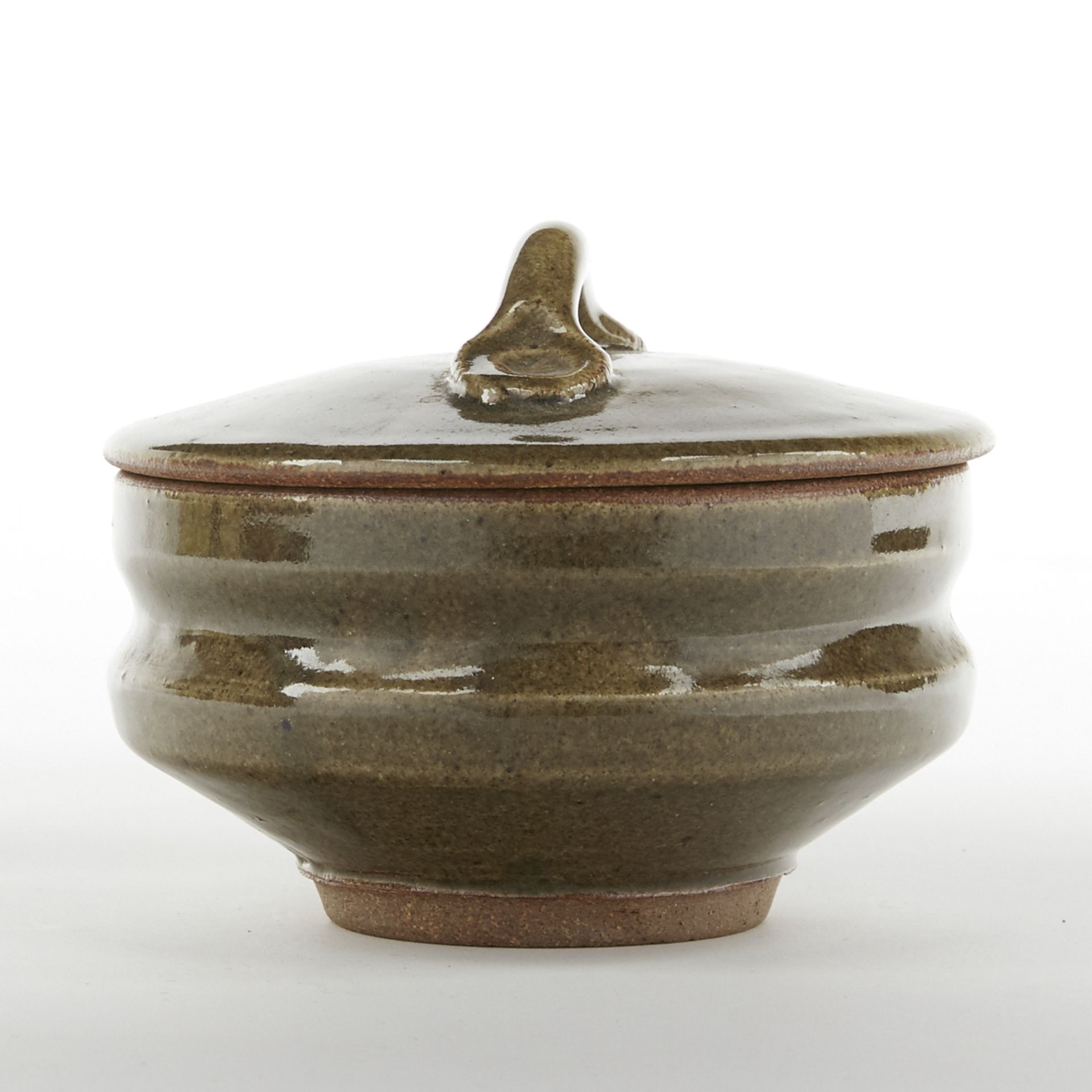 Warren MacKenzie Studio Pottery Lidded Bowl Marked - Image 4 of 7