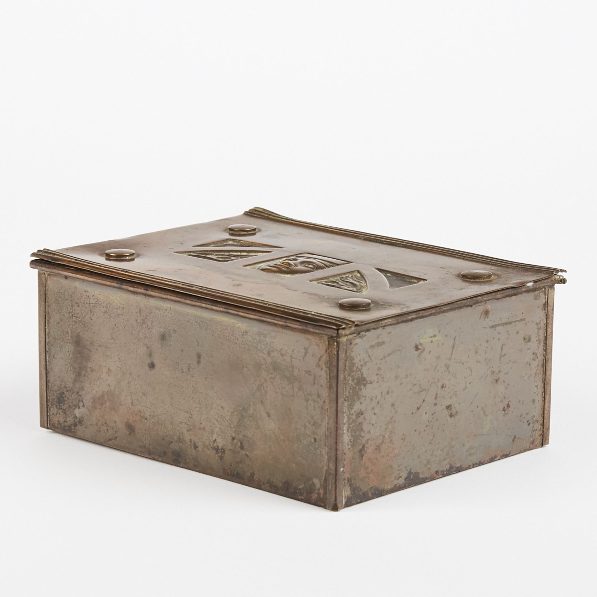 Karl Deffner Art Nouveau Brass Box - Bild 2 aus 9