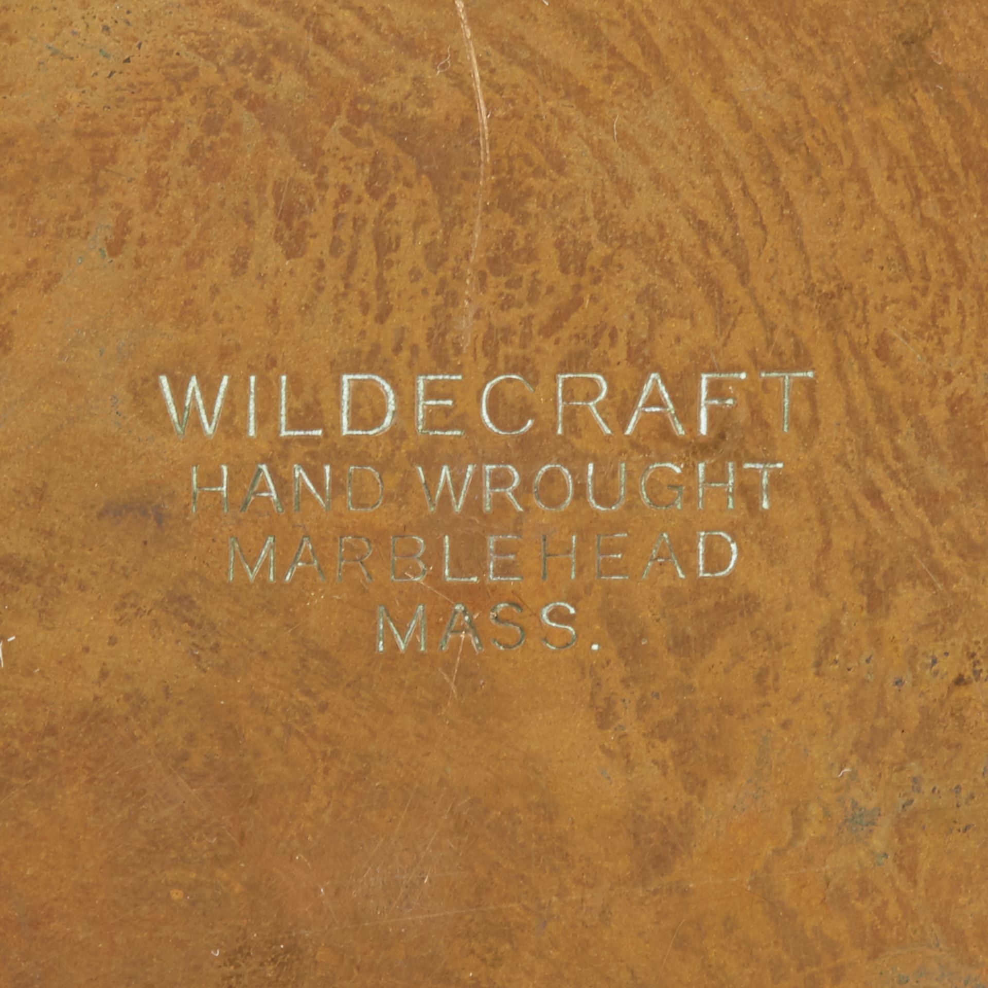 Wildecraft Massachusetts Arts & Crafts Hand Wrought Copper Tray - Bild 6 aus 6