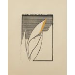 Donald Sultan "Yellow Iris" Woodblock Print