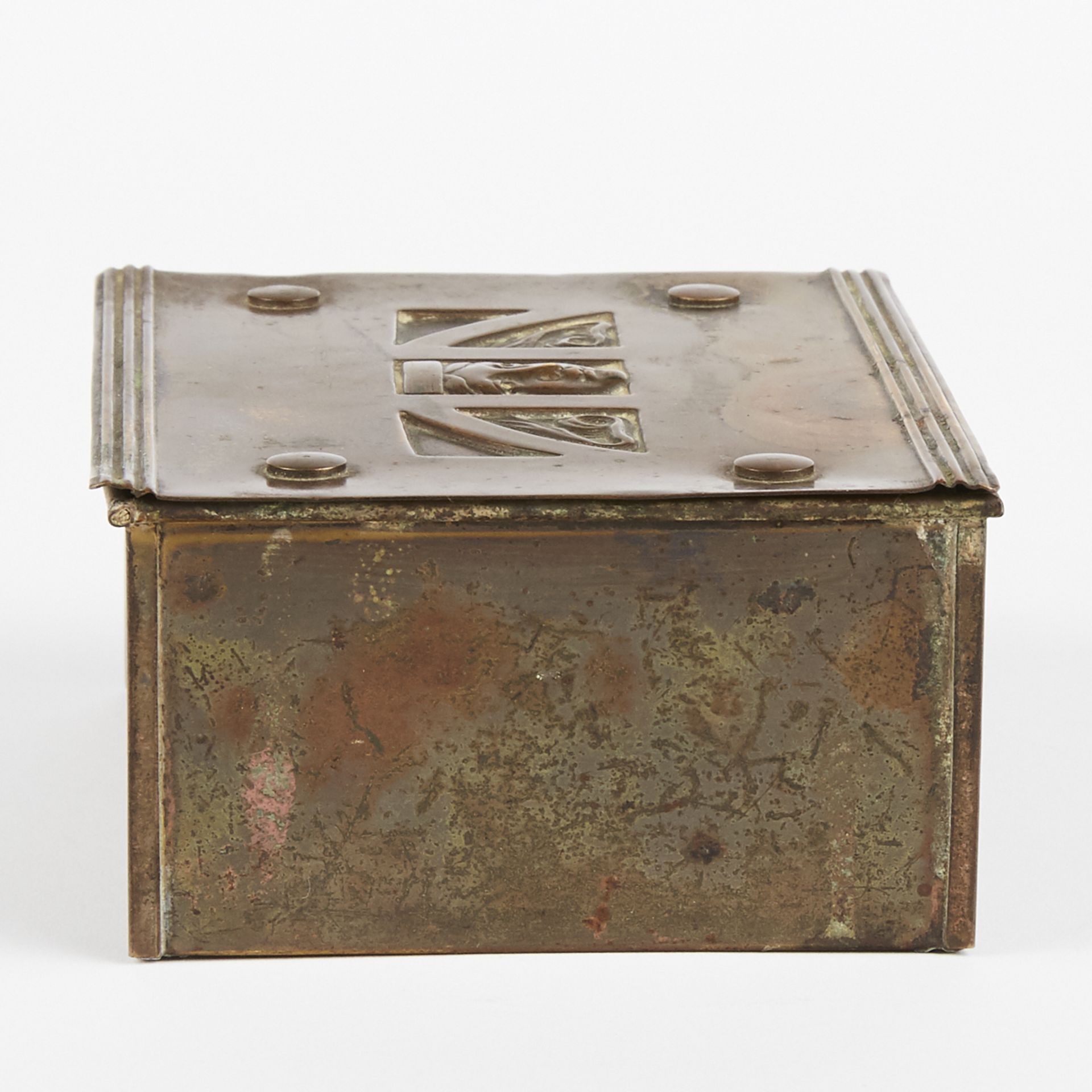 Karl Deffner Art Nouveau Brass Box - Bild 4 aus 9