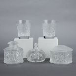 Grp: 5 Lalique Crystal Pieces