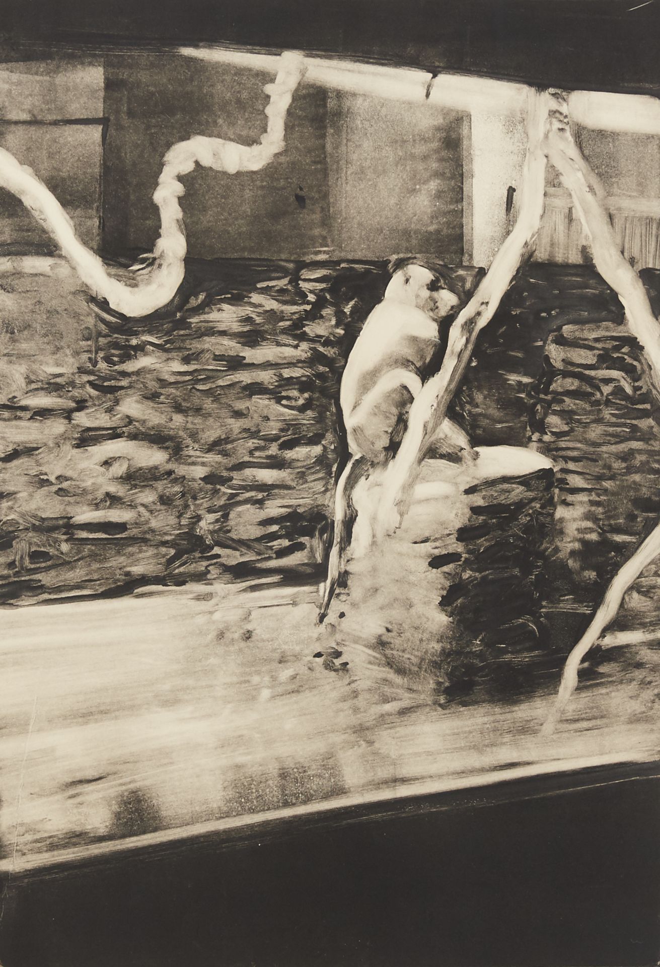 Michael Mazur "Monkey Central Park" Monotype