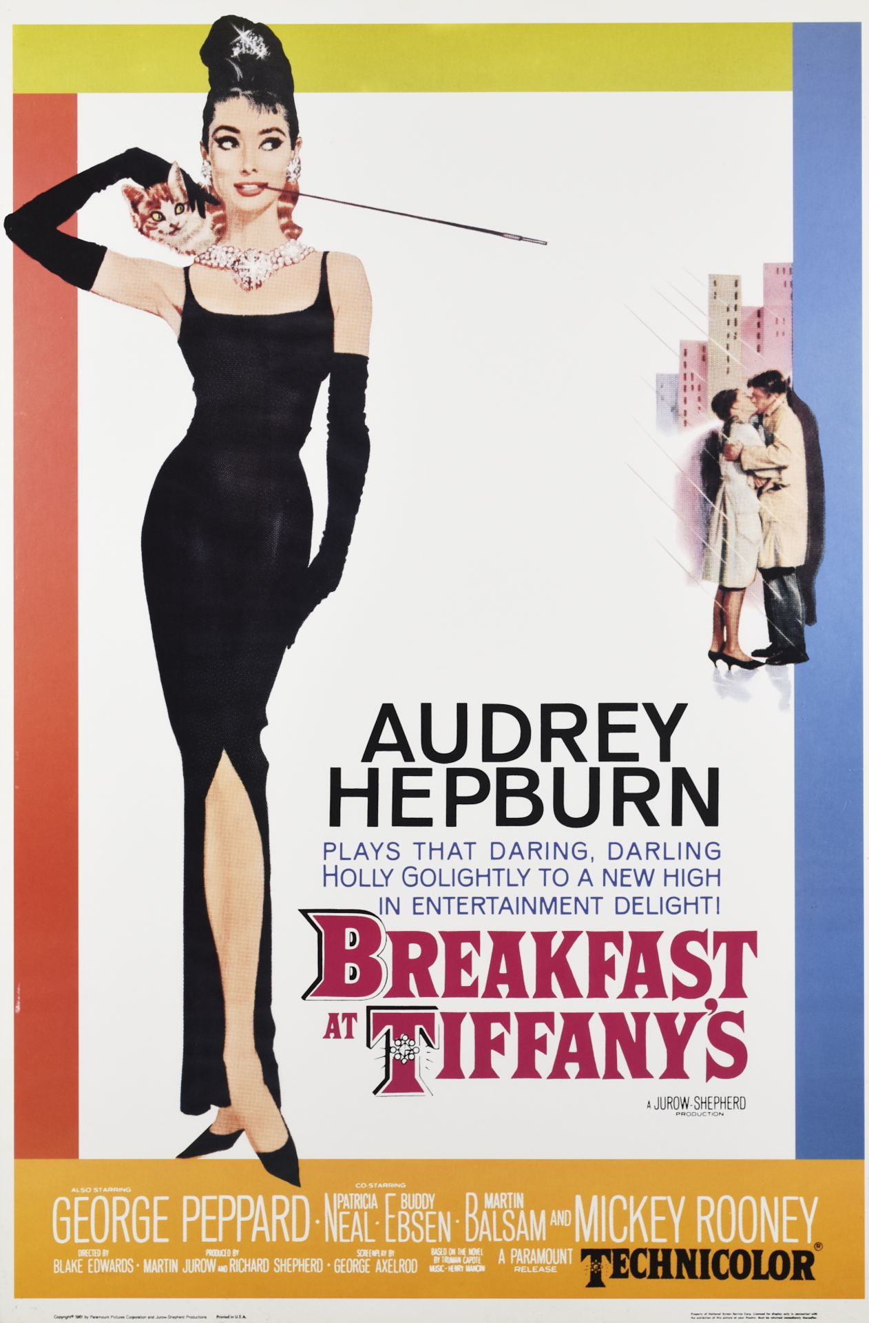 Breakfast at Tiffany's Original Movie Poster 1961