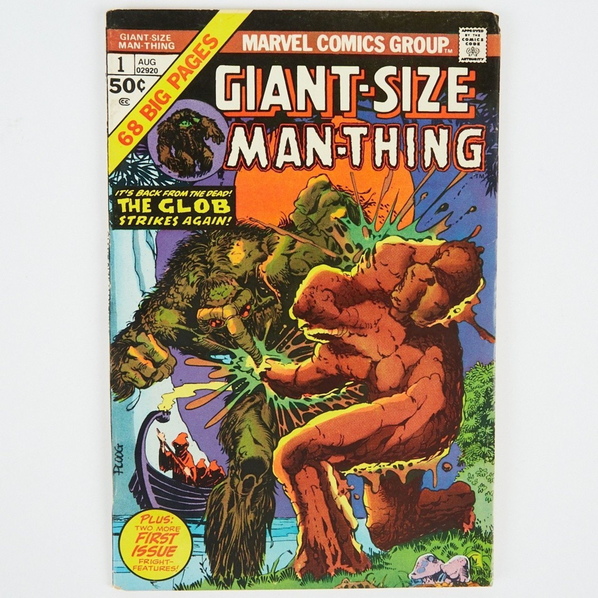 Grp: 8 Man-Thing and 2 Swamp Thing Marvel Comic Books - Bild 3 aus 9