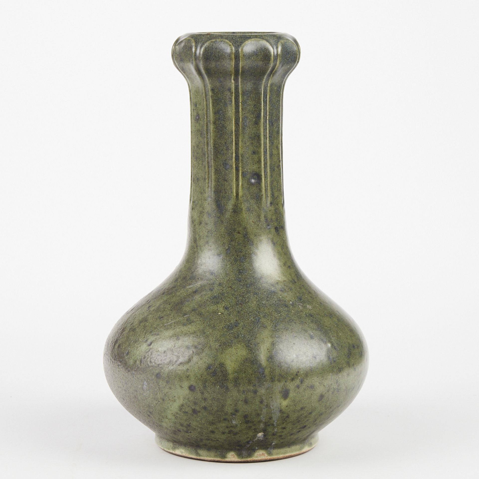 Arts & Crafts Green Pottery Vase - Image 5 of 6