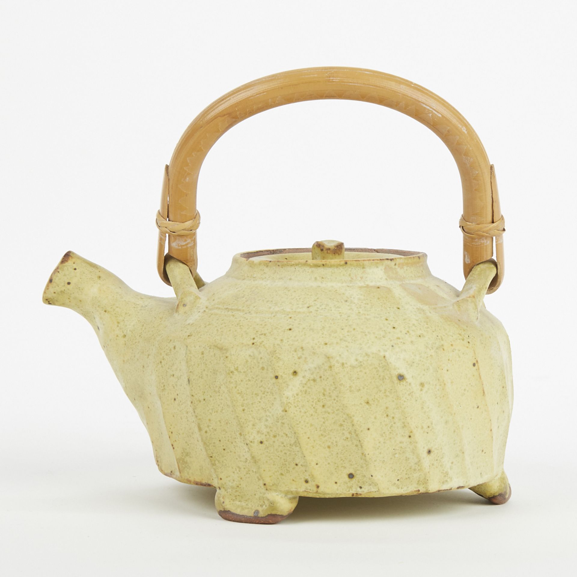 Warren MacKenzie Studio Ceramic Teapot Marked - Image 3 of 6