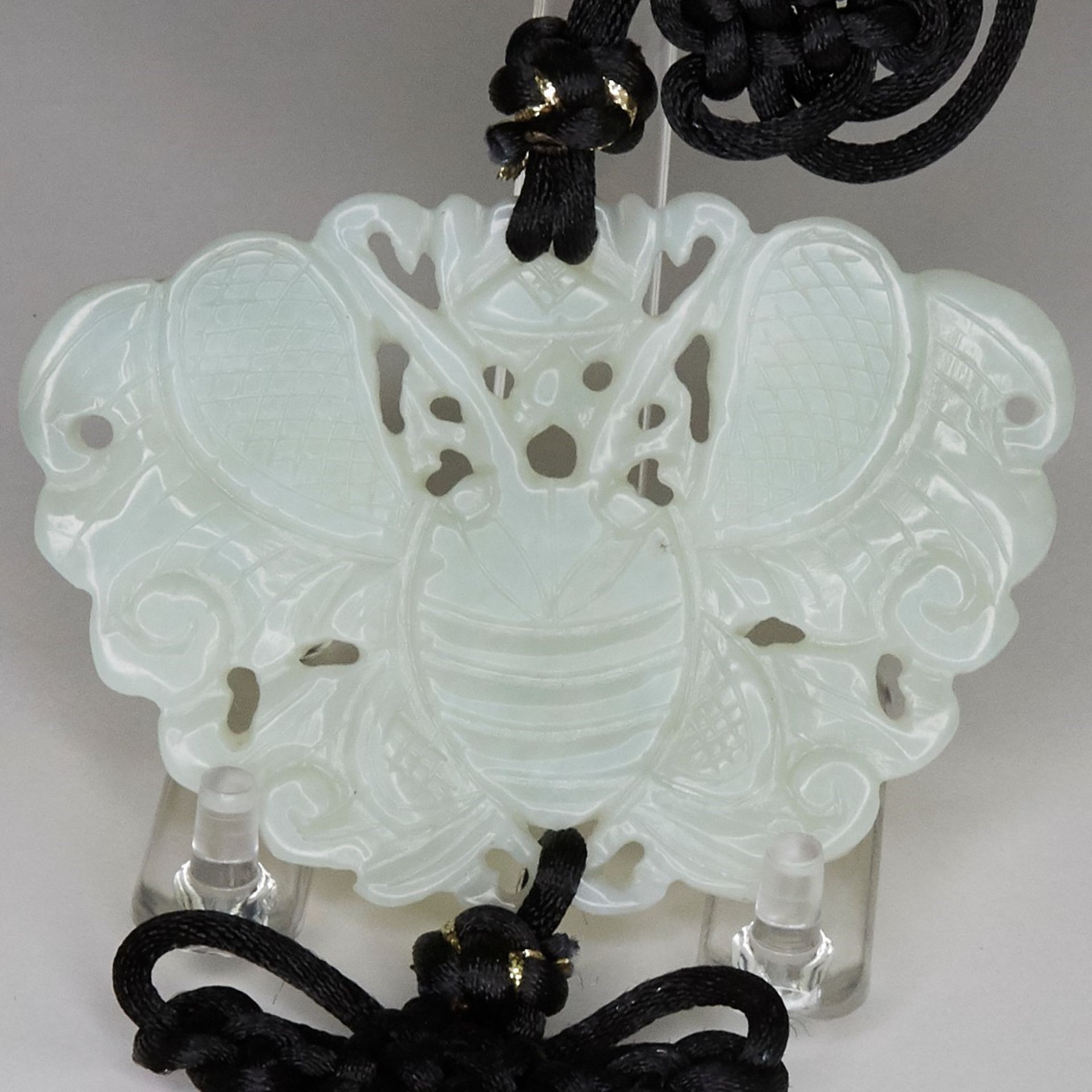 Chinese Jade Butterfly Carving - Image 4 of 6