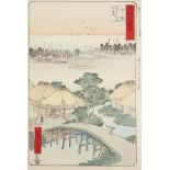 Utagawa Hiroshige "Yokkaichi - Tokaido" Woodblock Print