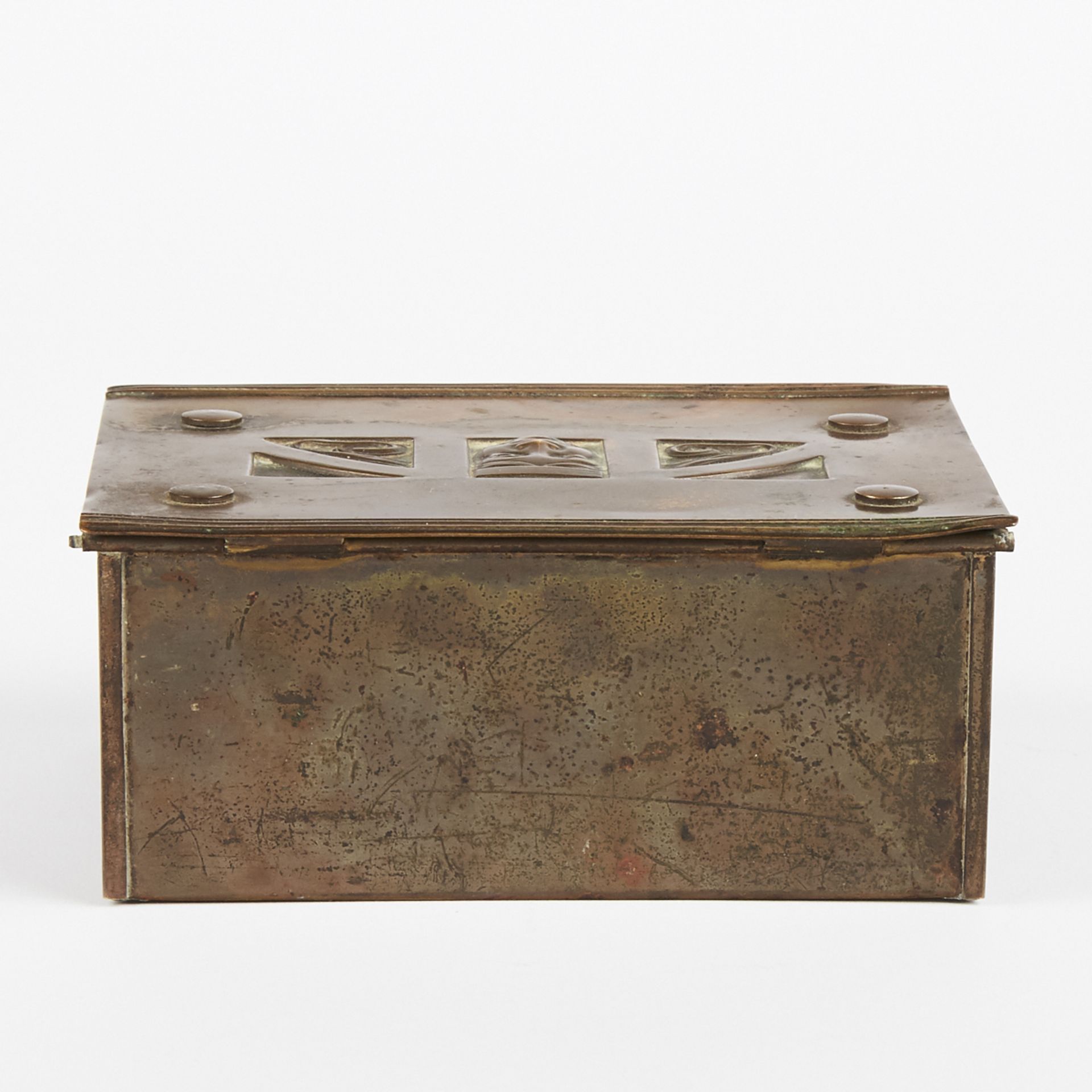 Karl Deffner Art Nouveau Brass Box - Bild 5 aus 9