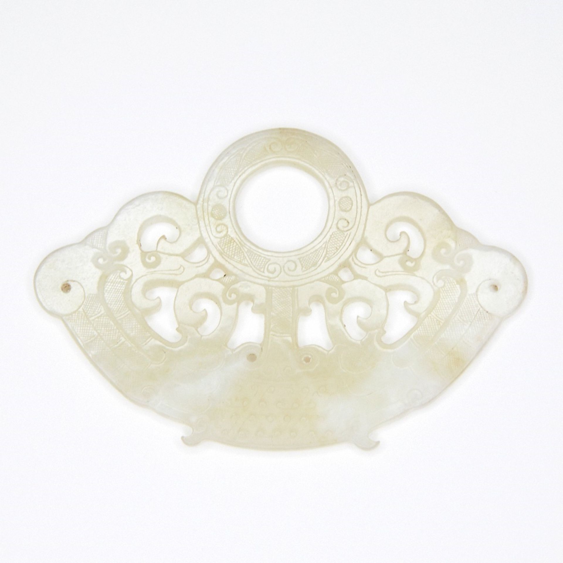 Fine Antique Chinese Pierced Jade Plaque - Image 2 of 7