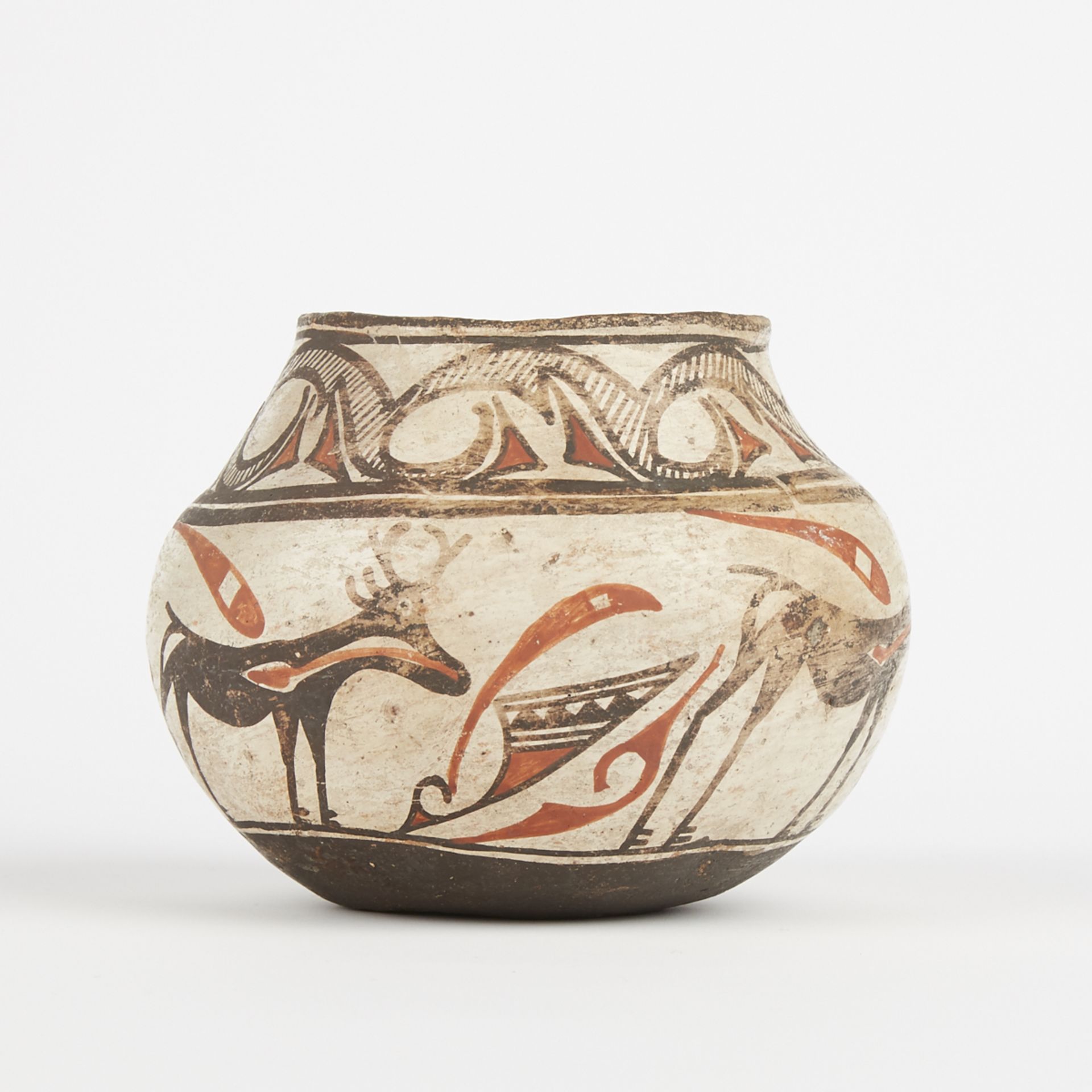 Early Zuni Pueblo Child's Olla Pottery Water Jar - Image 4 of 5