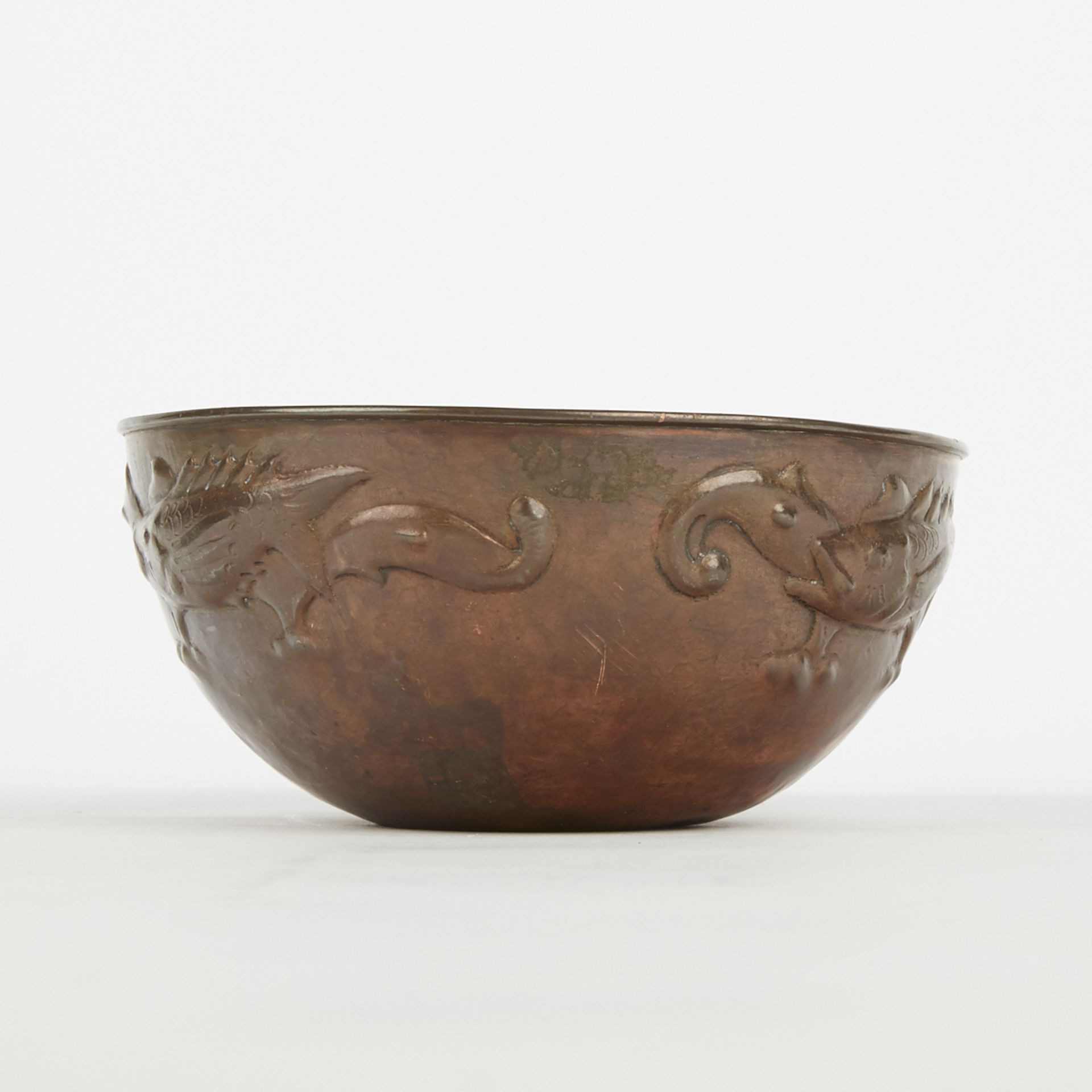 Newlyn School English Arts & Crafts Copper Bowl - Marked - Image 3 of 7