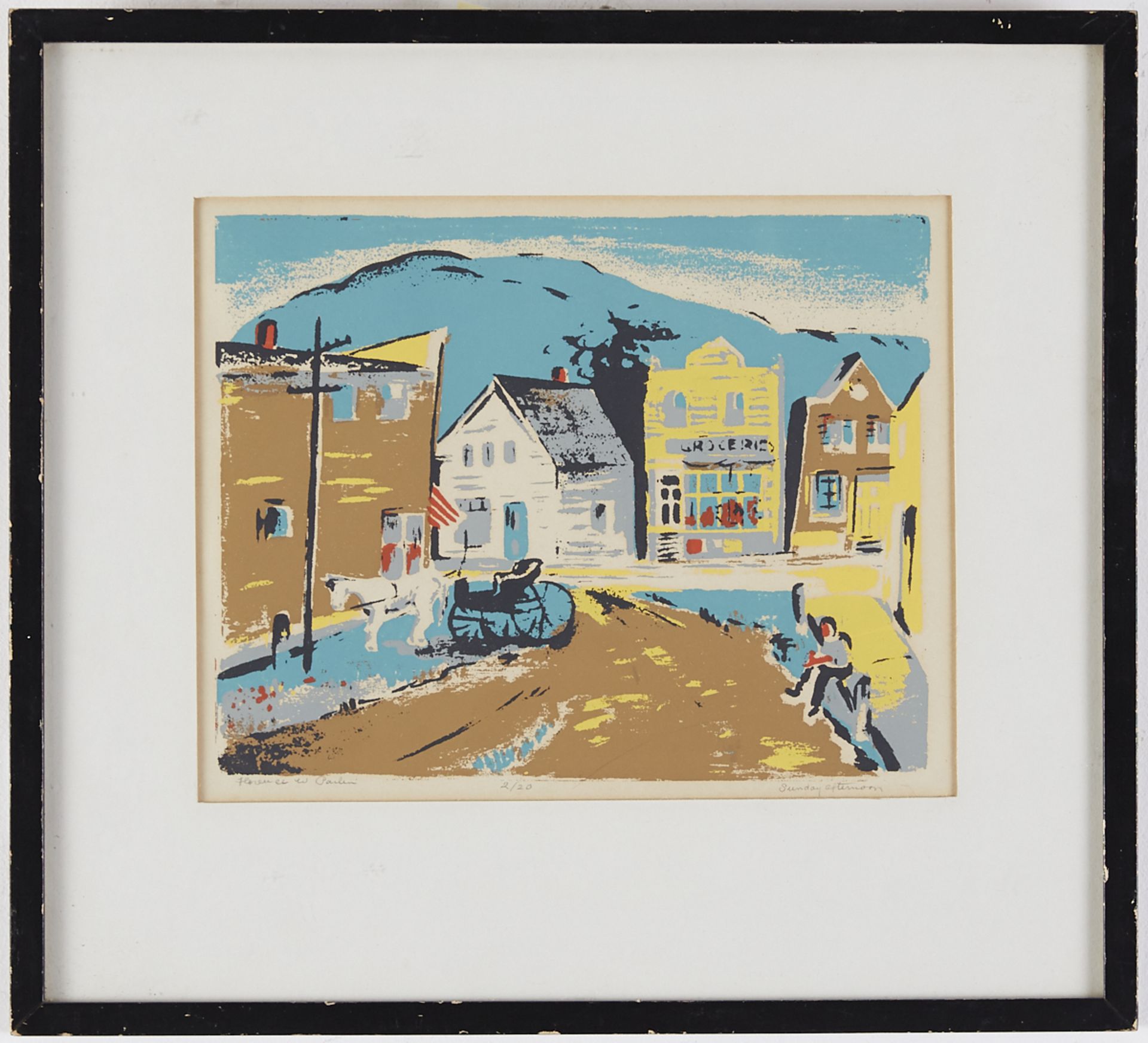 Florence Palin "Sunday Afternoon" Print - Bild 2 aus 5