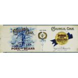 Original Art for Council Oak Pork & Beans Can Label